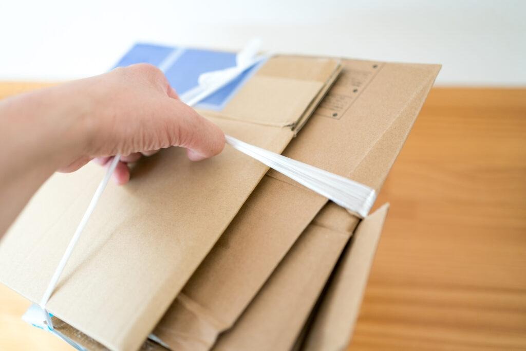 段ボールの片付け